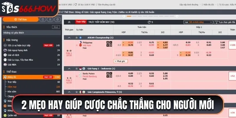 2 mẹo hay giúp bạn cược 1x2 chắc thắng cho người mới