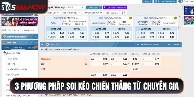 3 phương pháp soi kèo chiến thắng từ chuyên gia