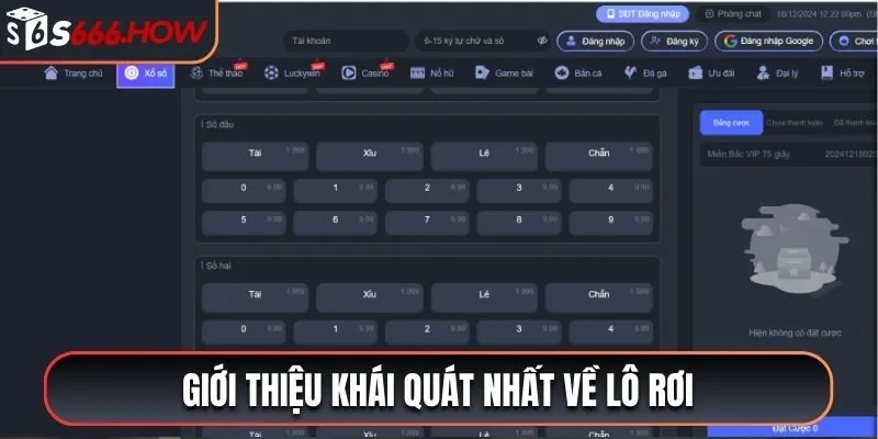 Giới thiệu khái quát nhất về lô rơi 