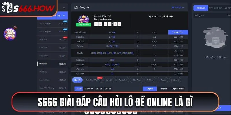 S666 giải đáp câu hỏi lô đề online là gì