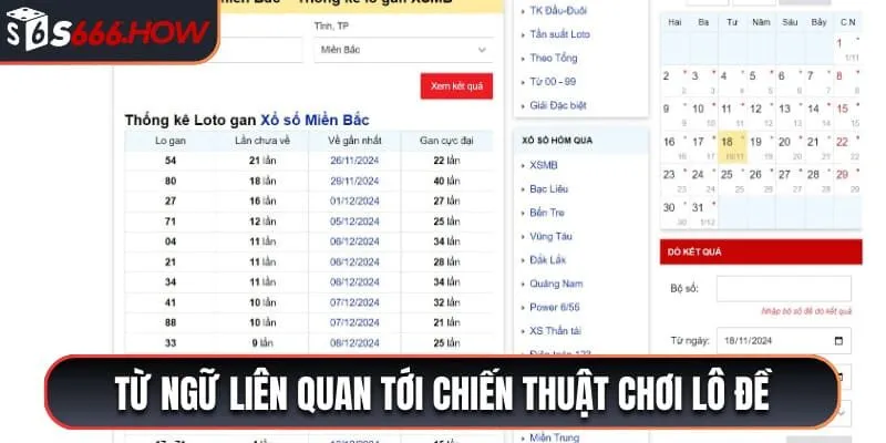 Thuật ngữ lô đề liên quan tới các chiến thuật cá cược